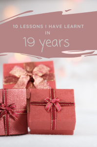 Red Presents on 10 lessons I have learnt in 19 years 